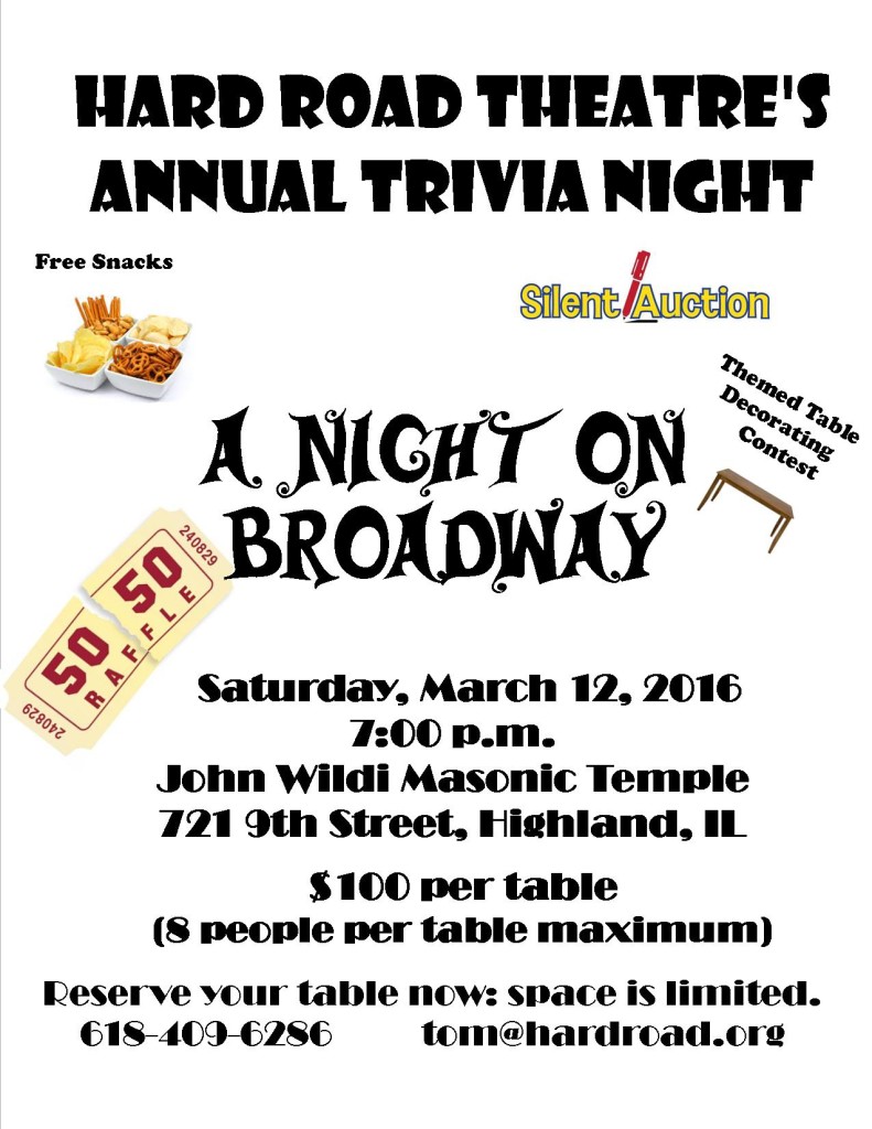 2016 Trivia Night Flyer