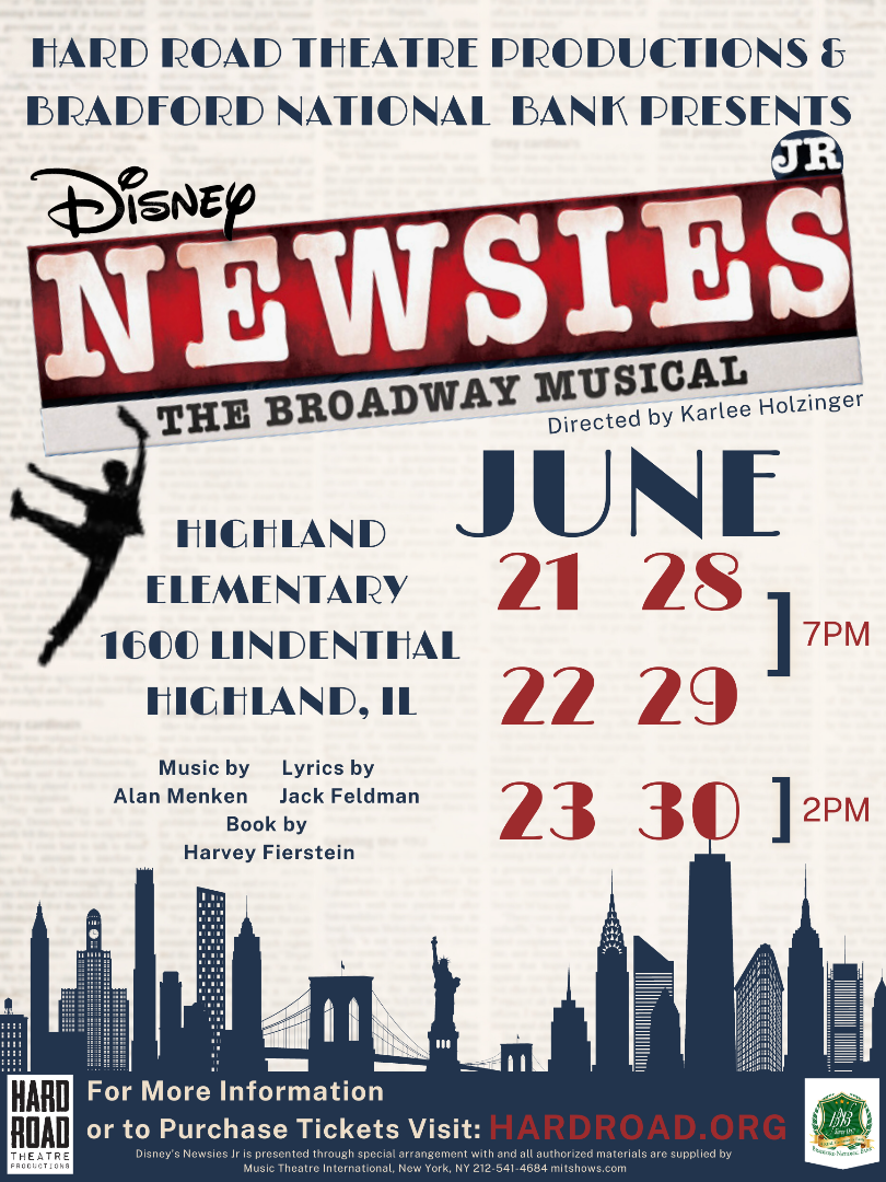 Poster for Hard Road Theatre's production of Disney Moana Jr., July 23, 24, 25, 30, 31 & August 1, 1021