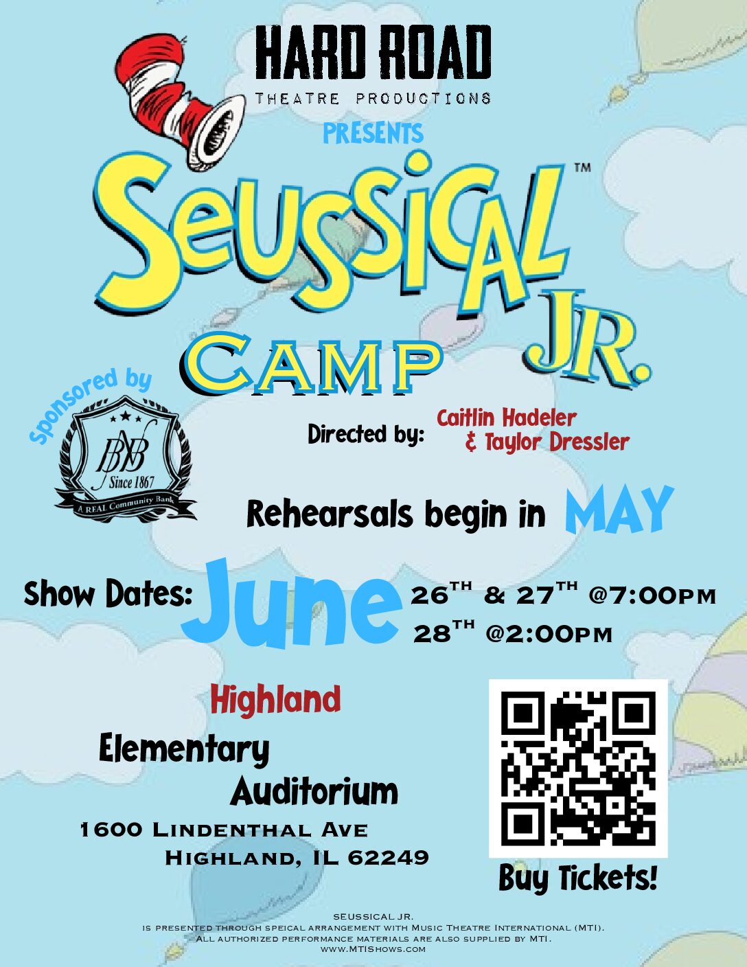 Seussical Jr. Poster County Fair Poster